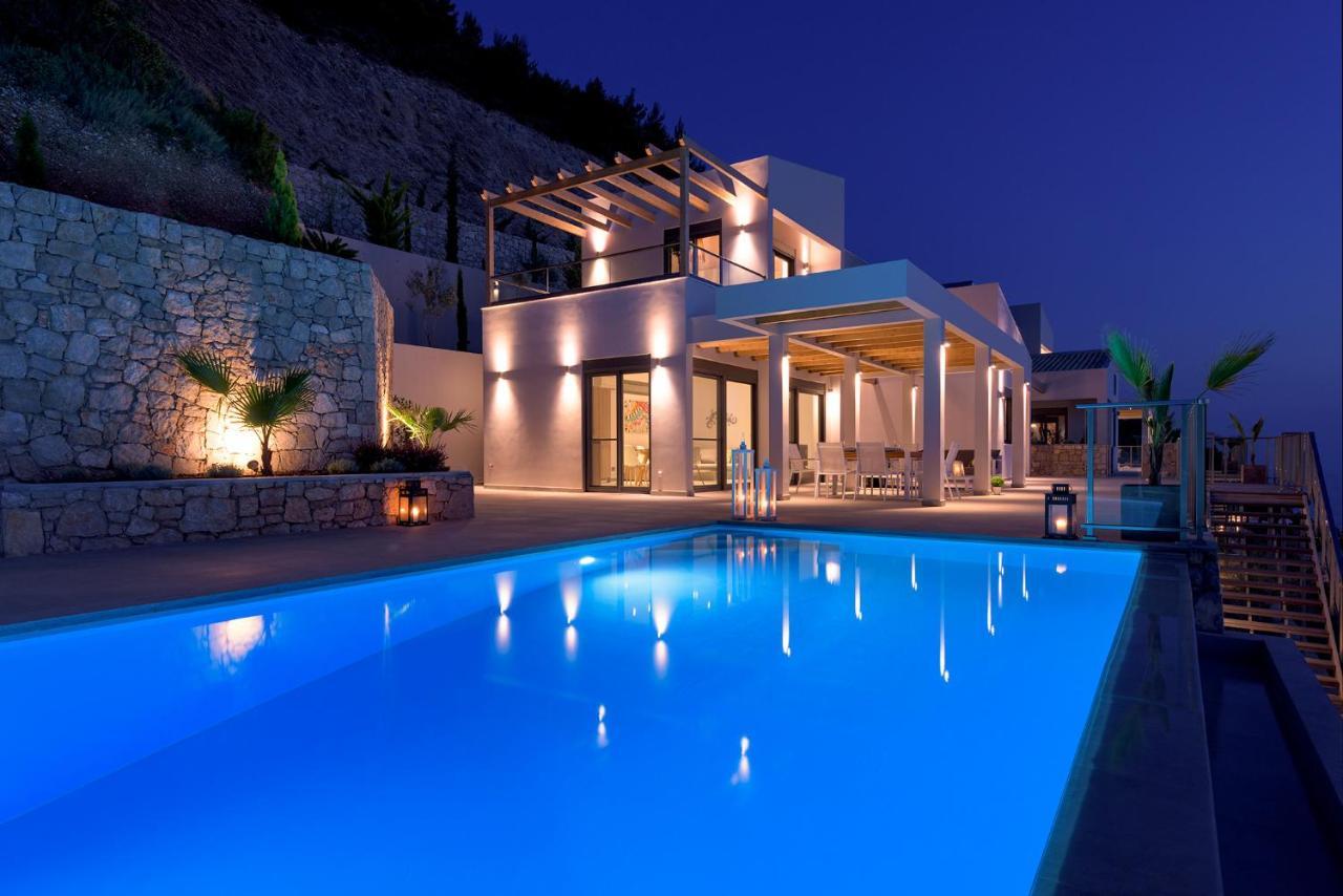 Kathisma Bay Villas - Luxury Villas- Villa Oceanos Kalamítsi 외부 사진